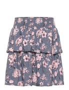 Skirt Viscose Dresses & Skirts Skirts Short Skirts Grey Creamie