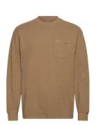 Ls Authentic Pkt Tee Garment D Tops T-Langærmet Skjorte Brown LEVI´S M...