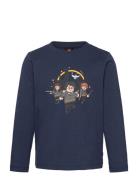 Lwtano 708 - T-Shirt L/S Tops T-shirts Long-sleeved T-Skjorte Navy LEG...