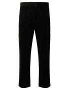 Slhregular-Bowie Corduroy Trs Ex Bottoms Trousers Formal Black Selecte...