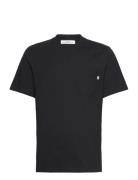 Bobby Pocket T-Shirt Tops T-Kortærmet Skjorte Black Wood Wood