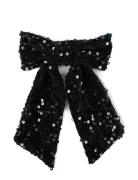 Anne Sequins Bow Accessories Hair Accessories Hair Pins Black SUI AVA