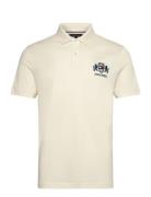 Icon Graphic Reg Polo Tops Polos Short-sleeved Cream Tommy Hilfiger