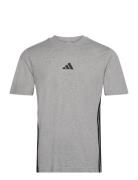 M 3S Sj T Sport Men Sports Clothes Sport Tops Sport T-Skjorte Grey Adi...