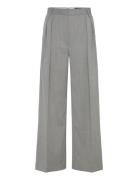 Enzo - Classic Wool Blend Bottoms Trousers Wide Leg Grey Day Birger Et...