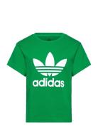 Trefoil Tee Tops T-Kortærmet Skjorte Green Adidas Originals