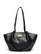 Midi Long Strap Bag Shopper Taske Black Gina Tricot