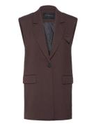 Cmtailor-Waistcoat Blazers Sleeveless Blazers Brown Copenhagen Muse