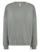 Sc-Banu Tops Sweatshirts & Hoodies Sweatshirts Khaki Green Soyaconcept