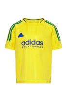 J Np Tee Tops T-Kortærmet Skjorte Yellow Adidas Sportswear