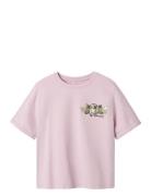 Nkfdiki Minecraft Ss Nreg Top Box Bio Tops T-Kortærmet Skjorte Pink Na...