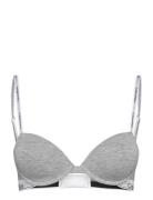 Lightly Lined Demi Lingerie Bras & Tops T-shirt Bras Grey Calvin Klein