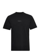 Casual Tee Short Sleeve Tops T-Kortærmet Skjorte Black HAN Kjøbenhavn