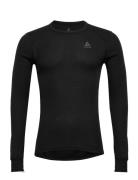 Odlo Active Warm Bl Top Crew Neck L/S Sport Base Layer Tops Black Odlo