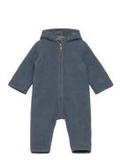 Pram Suit Wool W. Lining Outerwear Fleece Outerwear Fleece Coveralls N...