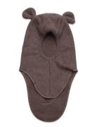 Balaclava Ears Cotton Fleece Accessories Headwear Balaclava Brown Hutt...