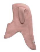 Balaclava Wool Fleece W. Lin. Accessories Headwear Balaclava Pink Hutt...