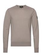 Kerrigan Crewneck Jumper Pumice Tops Knitwear Round Necks Beige Belsta...