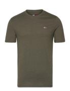 Tjm Xslim Jaspe Htr Tee Ext Tops T-Kortærmet Skjorte Green Tommy Jeans