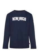 Lwtano 614 - T-Shirt L/S Tops T-shirts Long-sleeved T-Skjorte Navy LEG...