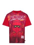 Lwtaffy 118 - T-Shirt S/S Tops T-Kortærmet Skjorte Red LEGO Kidswear