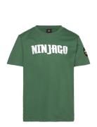 Lwtano 613 - T-Shirt S/S Tops T-Kortærmet Skjorte Green LEGO Kidswear