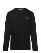 Long Sleeve T-Shirt Tops T-shirts Long-sleeved T-Skjorte Black BOSS