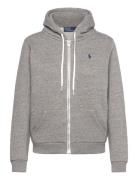 Fleece Full-Zip Hoodie Tops Sweatshirts & Hoodies Hoodies Grey Polo Ra...