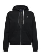 Fleece Full-Zip Hoodie Tops Sweatshirts & Hoodies Hoodies Black Polo R...