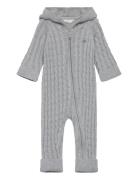 Shield Cotton Cable Piece Jumpsuit Grey GANT