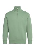 Reg Shield Half Zip Sweat Tops Sweatshirts & Hoodies Sweatshirts Green...