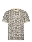 T-Shirt Tops T-Kortærmet Skjorte Beige EA7