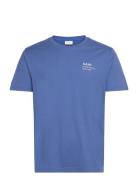 Small Graphic Ss T-Shirt Tops T-Kortærmet Skjorte Blue GANT