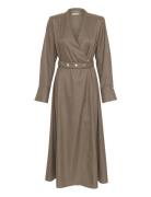 Caciagz Dress Maxikjole Festkjole Brown Gestuz