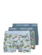 Jacflower Bird Trunks 3 Pack Sn Boxershorts Blue Jack & J S