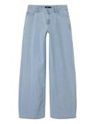 Nlfkizza Dnm Lw Wide Pant Noos Bottoms Jeans Wide Jeans Blue LMTD