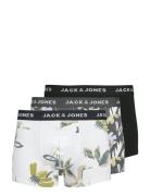 Jacabstract Trunks 3 Pack Sn Boxershorts White Jack & J S