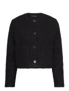 Shiny Bouclé Jacket Blazers BouclÉ Blazers Black Mango