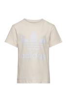 Trefoil Tee Tops T-Kortærmet Skjorte Beige Adidas Originals