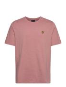Slub T Shirt Tops T-Kortærmet Skjorte Pink Lyle & Scott