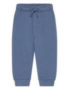 Cotton Jogger-Style Trousers Bottoms Sweatpants Blue Mango