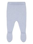 Cotton Footed Trousers Bottoms Leggings Blue Mango