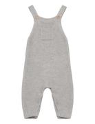 Cotton Knit Dungarees Bottoms Dungarees Grey Mango