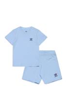 Short Tee Set Sport Sets With Short-sleeved T-shirt Blue Adidas Origin...