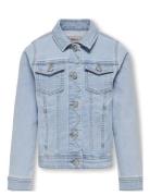 Kmgsara Light Blue Dnm Jacket Noos Outerwear Jackets & Coats Denim & C...