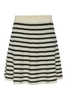 Yasfonny Hw Knit Skirt S. Noos Kort Nederdel Cream YAS