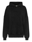 Maiellagz Oz Hoodie Tops Sweatshirts & Hoodies Hoodies Black Gestuz