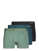 Jaccrew Bamboo Trunks 3 Pack Sn Boxershorts Green Jack & J S