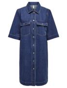 Onlbelle S/S Button Dress Dnm Gua Noos Dresses Shirt Dresses Blue ONLY