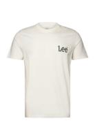 Medium Wobbly Lee Tee Tops T-Kortærmet Skjorte White Lee Jeans